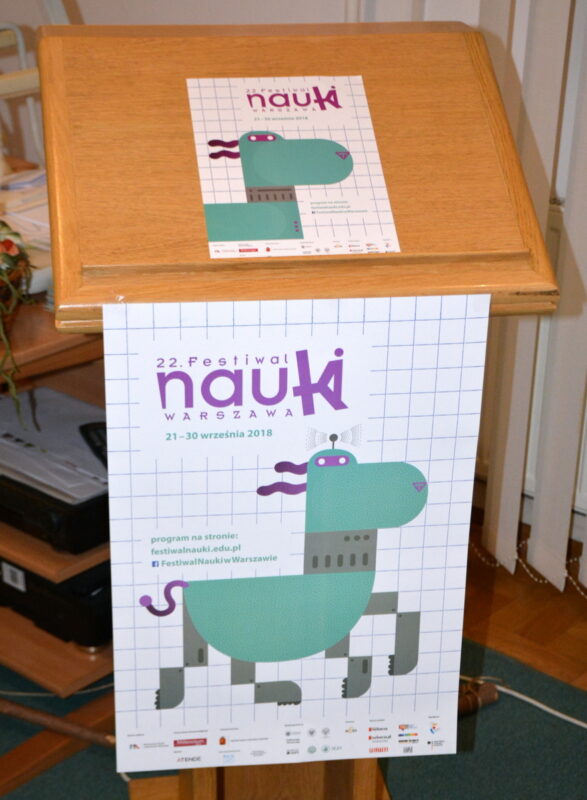 Plakat XXII Festiwalu Nauki – „sztuczna inteligencja"