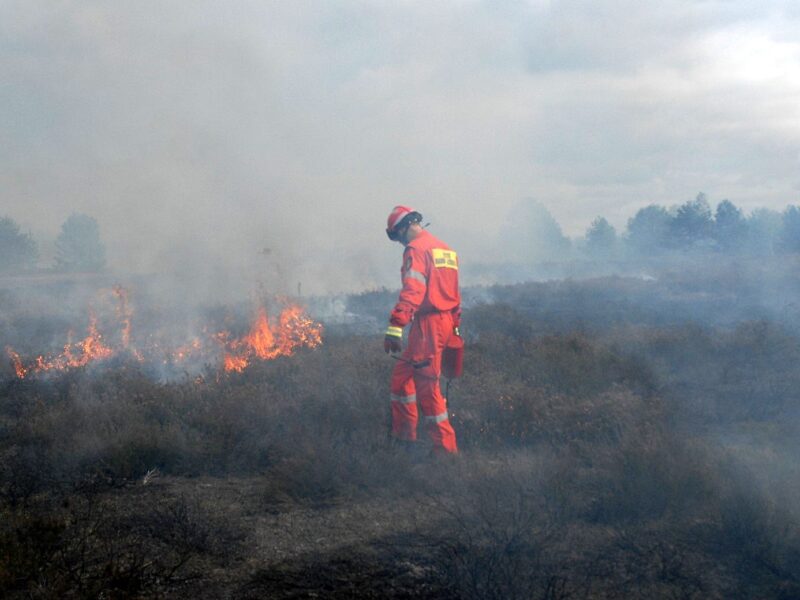 Podkładanie ognia za pomocą zapalarki