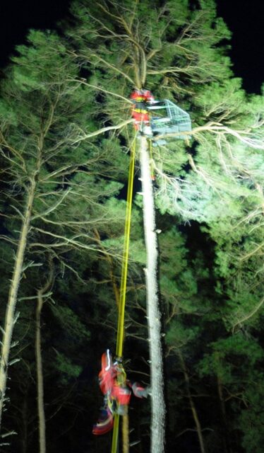 Nocna ewakuacja pilota